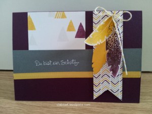 Karte »Du bist ein Schatz« by clabi's ART