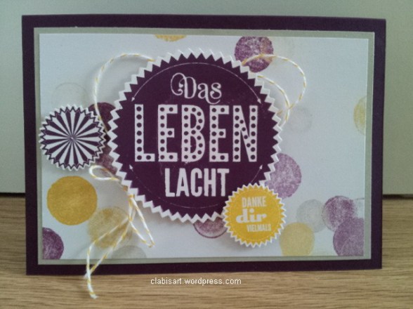 Karte »Danke dir vielmals« by clabi's ART