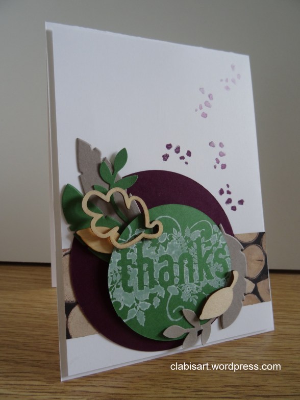 Herbstkarte - Danke by Clabi's ART